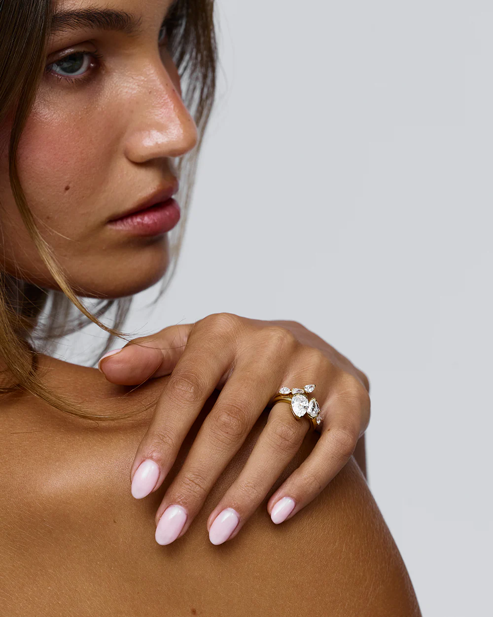 Celine Pear Toi et Moi Diamond Ring - Image 11