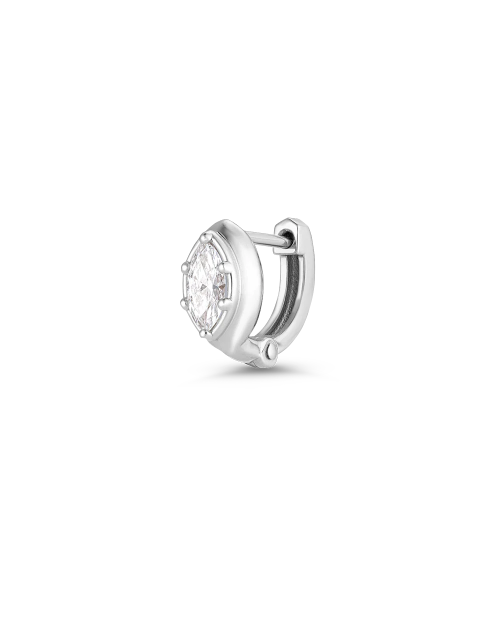 Cleo Marquise Diamond Huggies - Image 23