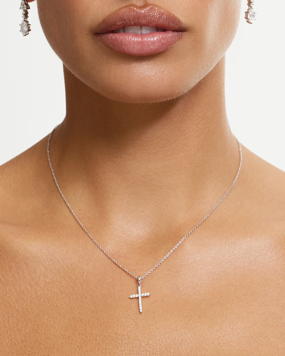 Diamond Cross Necklace - Image 4