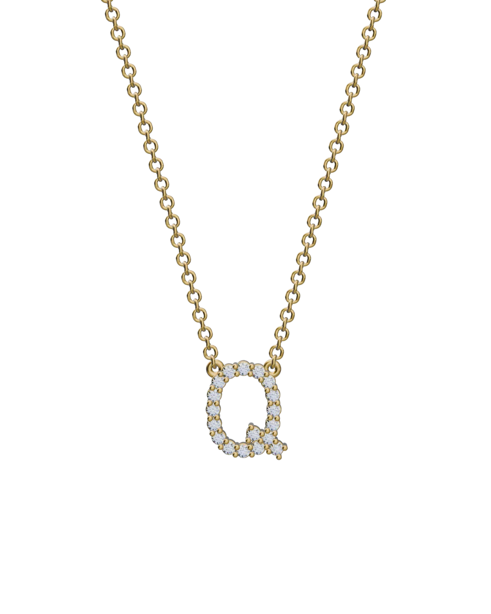 Diamond Initial Necklace - Image 30