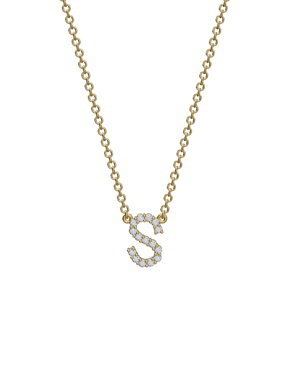 Diamond Initial Necklace - Image 32