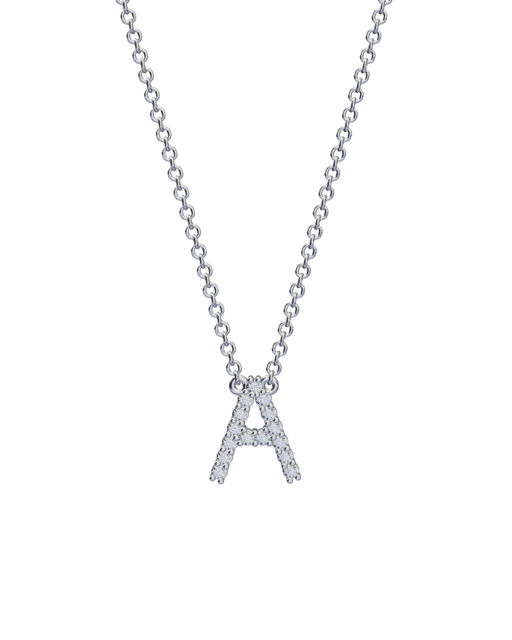 Diamond Initial Necklace - Image 40