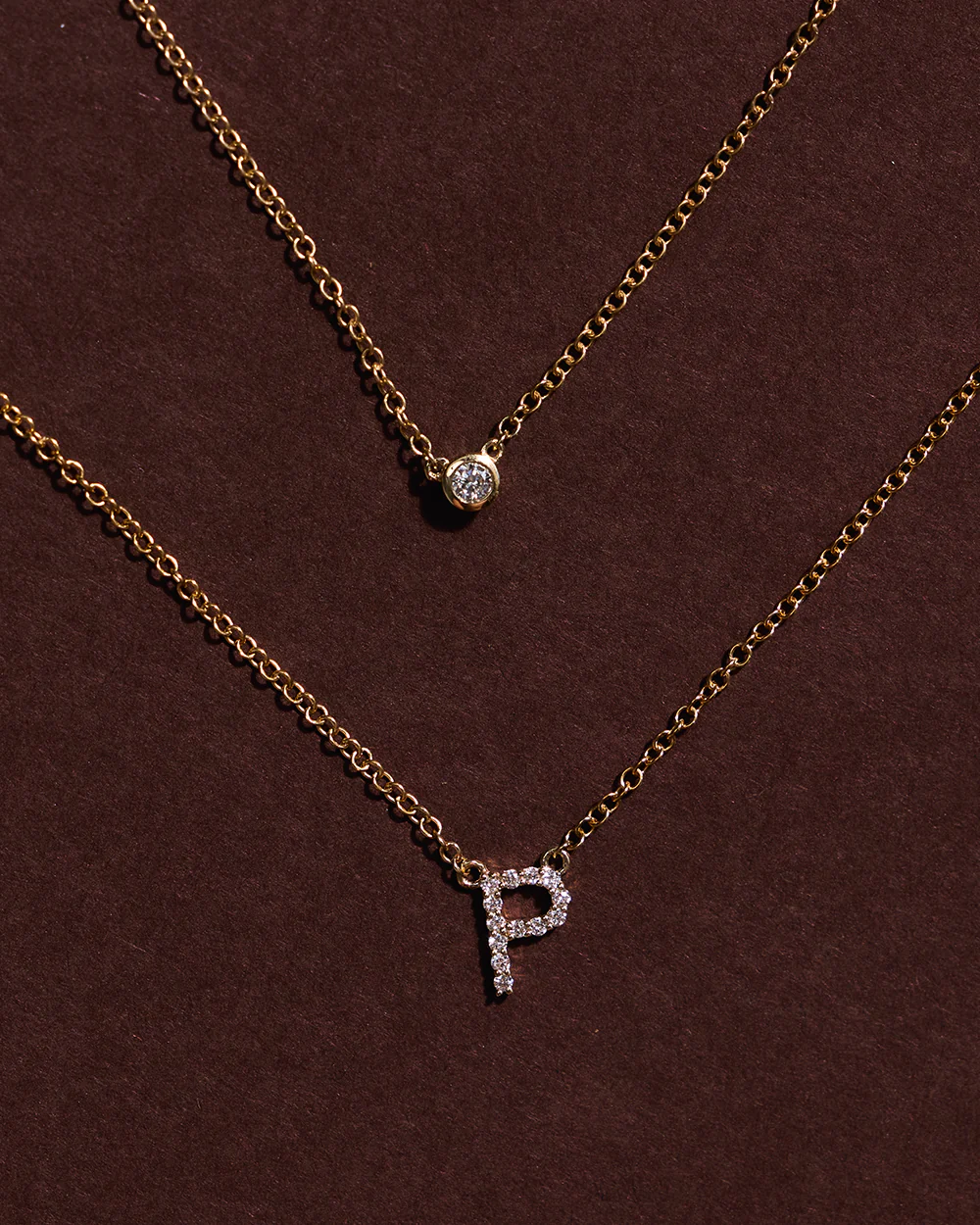 Diamond Initial Necklace - Image 9