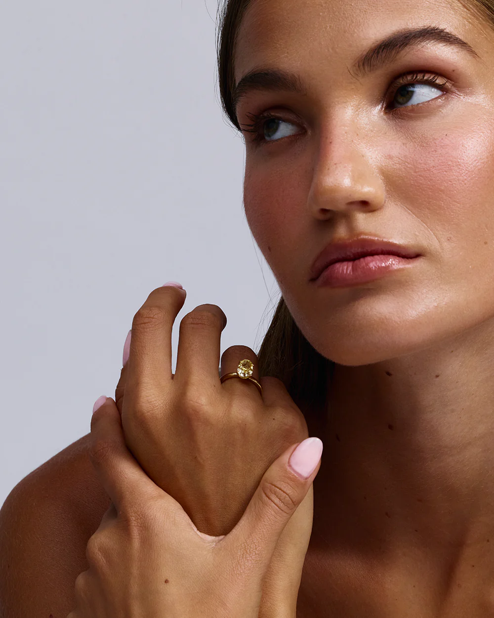 Grace 2.52ct Yellow Oval Diamond Engagement Ring - Image 10