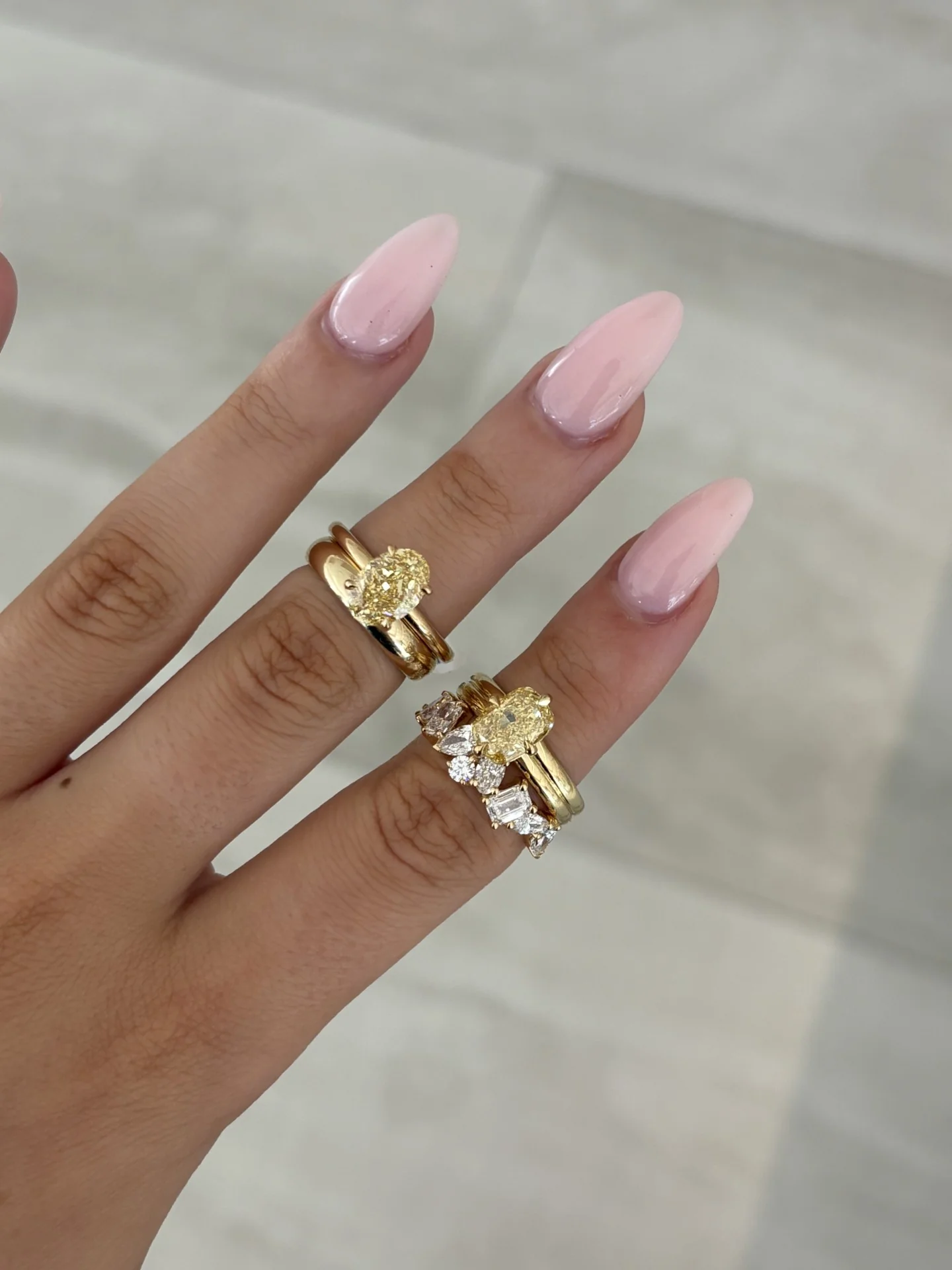 Grace 2.52ct Yellow Oval Diamond Engagement Ring - Image 17