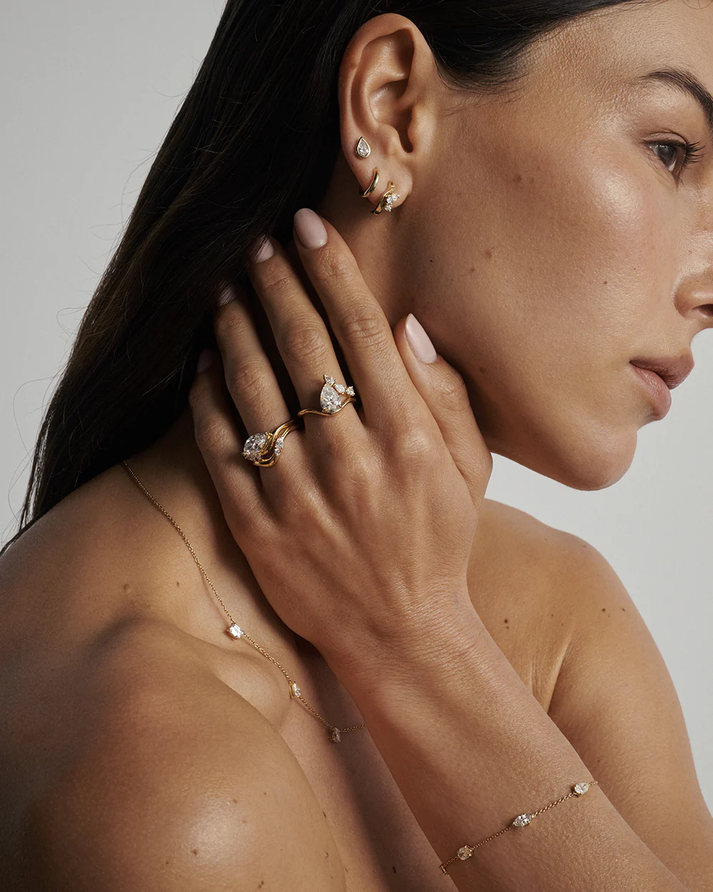 Multicut Diamond Charm Bracelet - Image 6