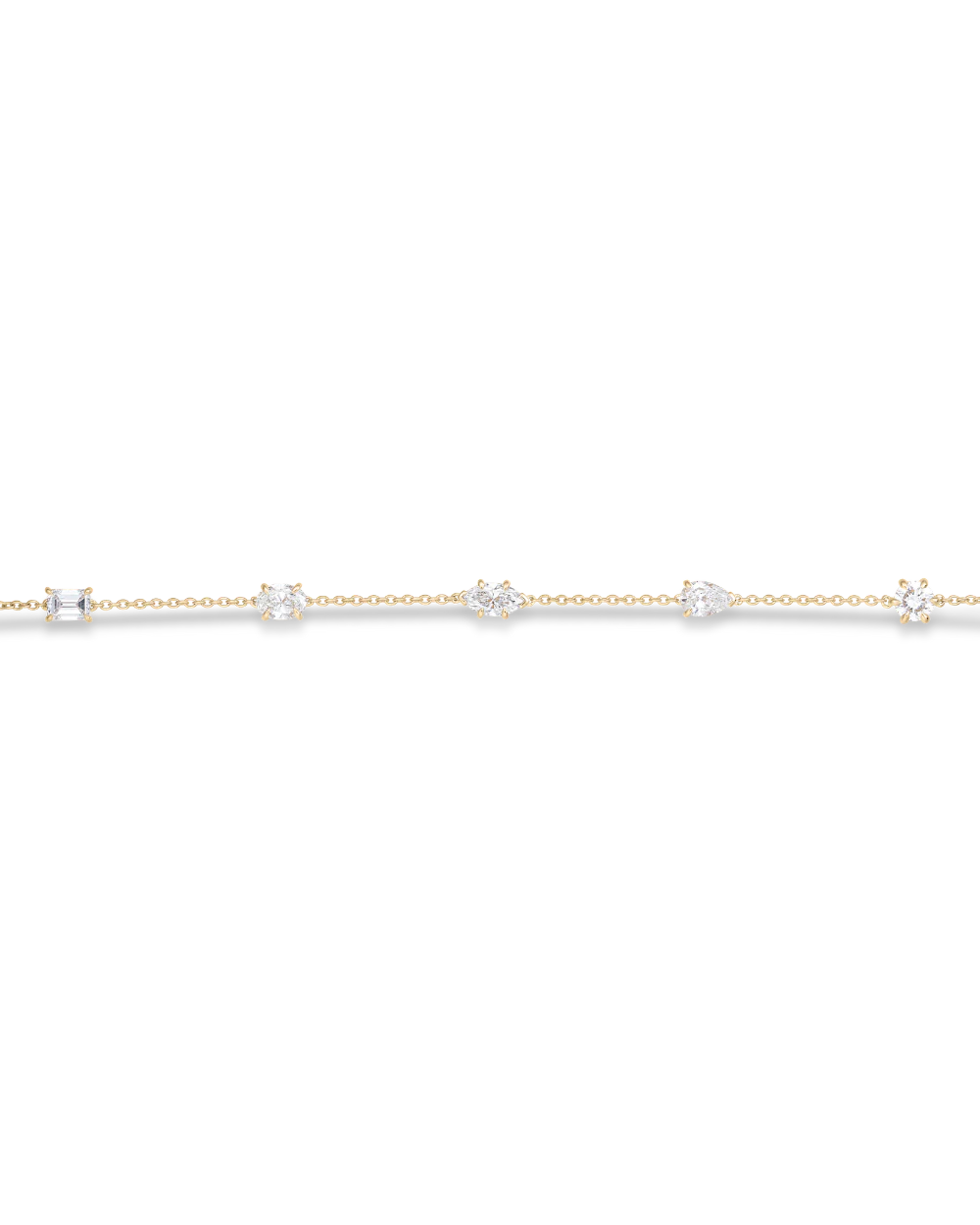 Multicut Diamond Charm Bracelet - Image 9