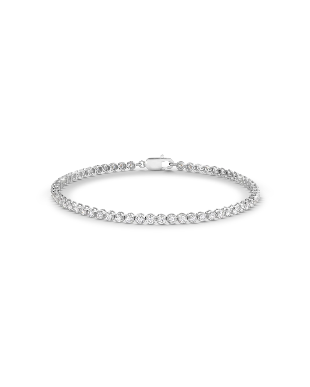 Petite Natural Diamond Tennis Bracelet - Image 7