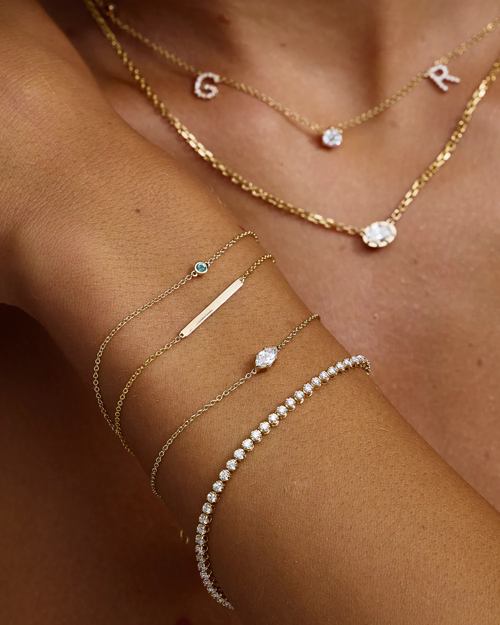 Petite Natural Diamond Tennis Bracelet - Image 6