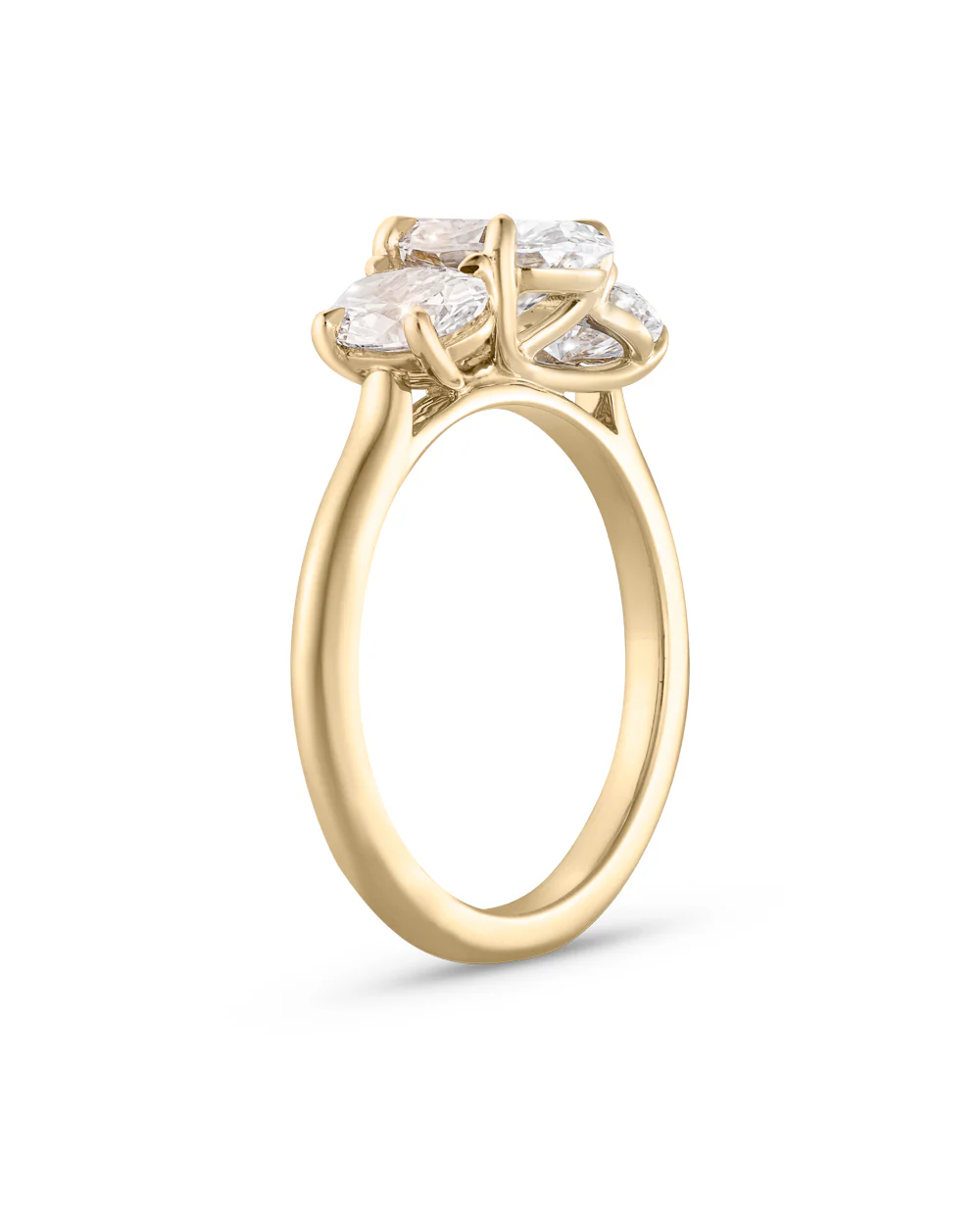 Stella 2.01ct Oval Diamond Trilogy Ring - Image 5