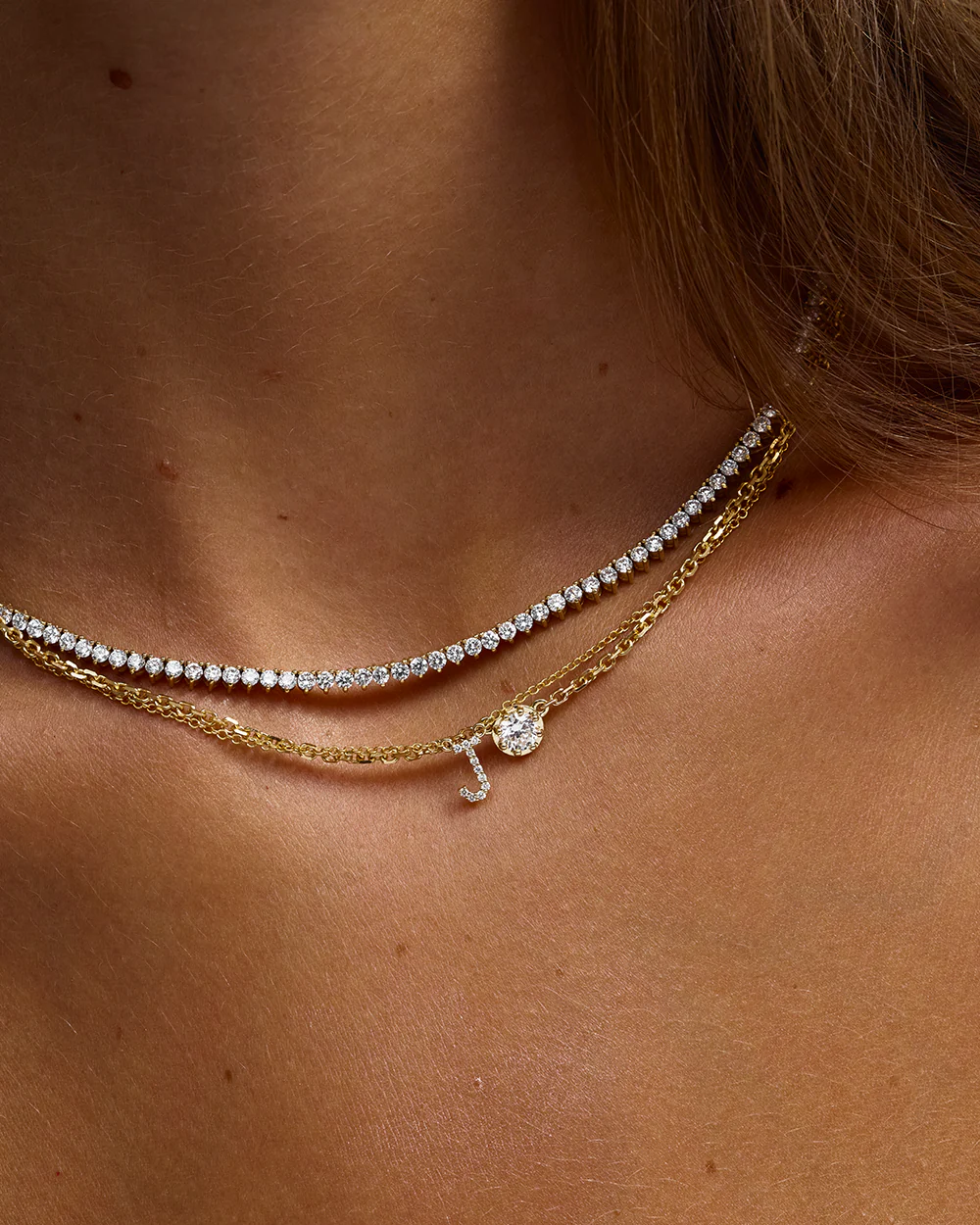 Three Claw Tennis Necklace - Image 5