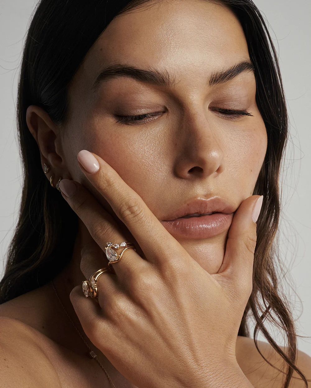 Yasmin 1.53ct Pear Diamond Ring - Image 6